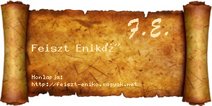 Feiszt Enikő névjegykártya