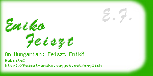 eniko feiszt business card